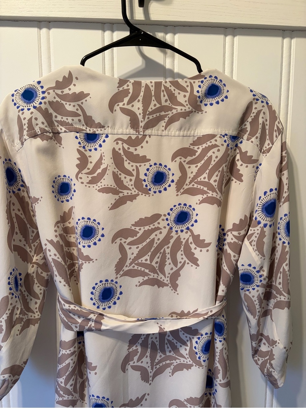 Diane Von Furstenberg Julieta Silk Belted Dress Size 8 - Picture 8 of 11